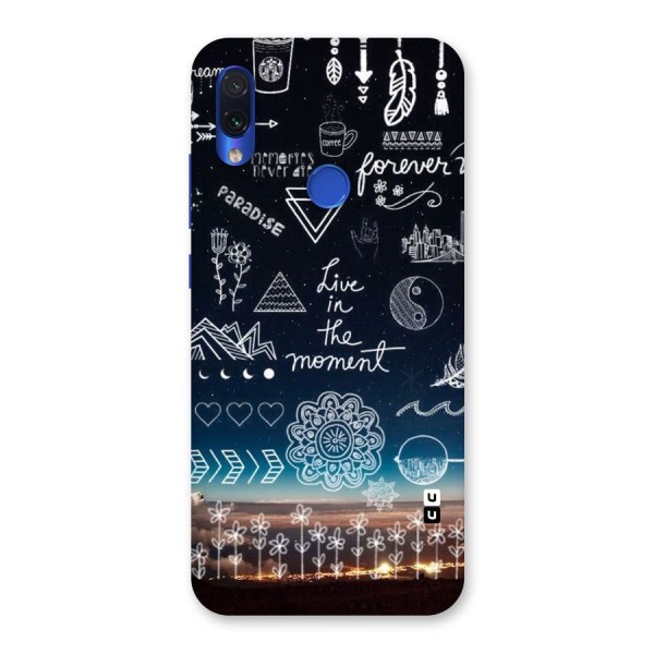 Live In The Moment Back Case for Redmi Note 7