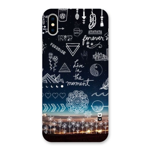 Live In The Moment Back Case for iPhone XS