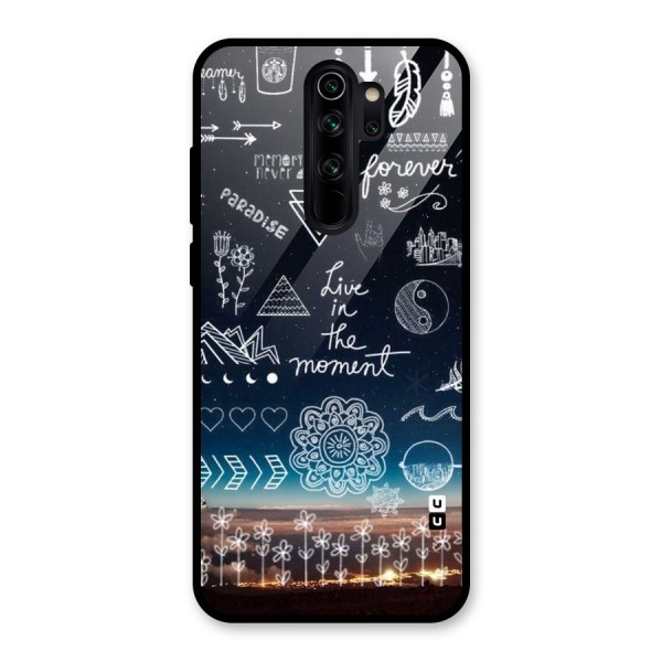 Live In The Moment Glass Back Case for Redmi Note 8 Pro