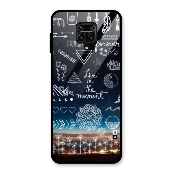 Live In The Moment Glass Back Case for Redmi Note 9 Pro Max
