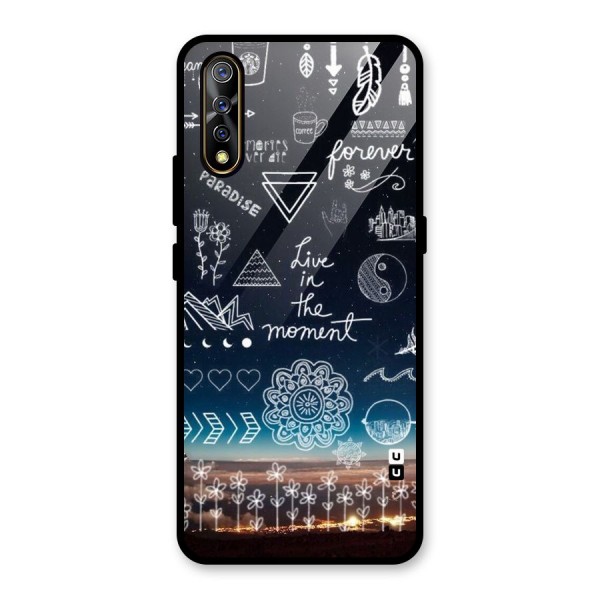 Live In The Moment Glass Back Case for Vivo S1