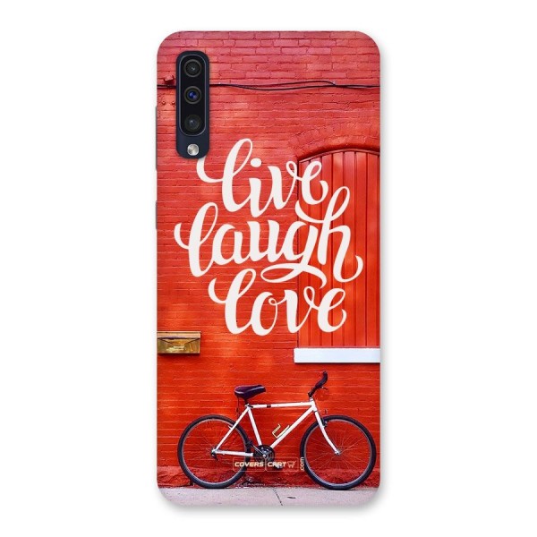Live Laugh Love Back Case for Galaxy A50