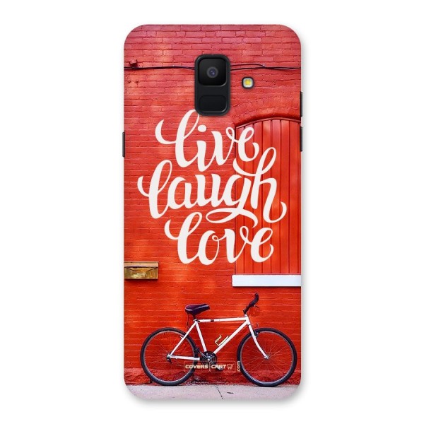 Live Laugh Love Back Case for Galaxy A6 (2018)