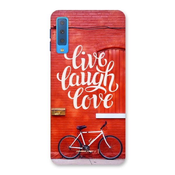 Live Laugh Love Back Case for Galaxy A7 (2018)