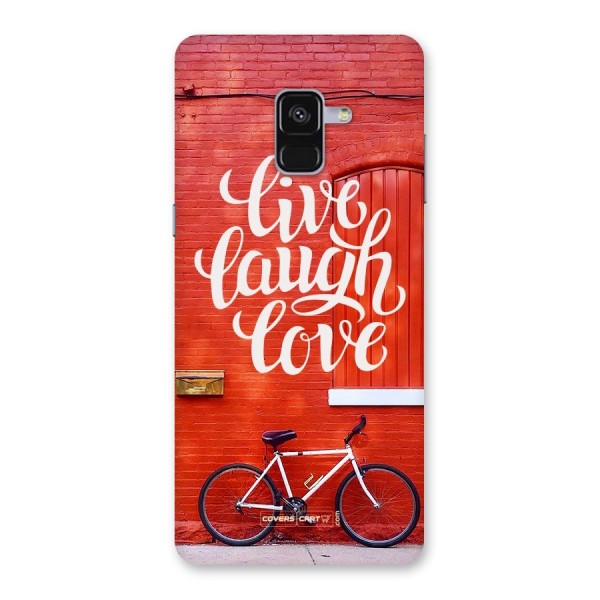 Live Laugh Love Back Case for Galaxy A8 Plus