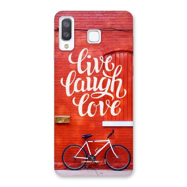 Live Laugh Love Back Case for Galaxy A8 Star