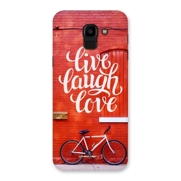 Live Laugh Love Back Case for Galaxy J6