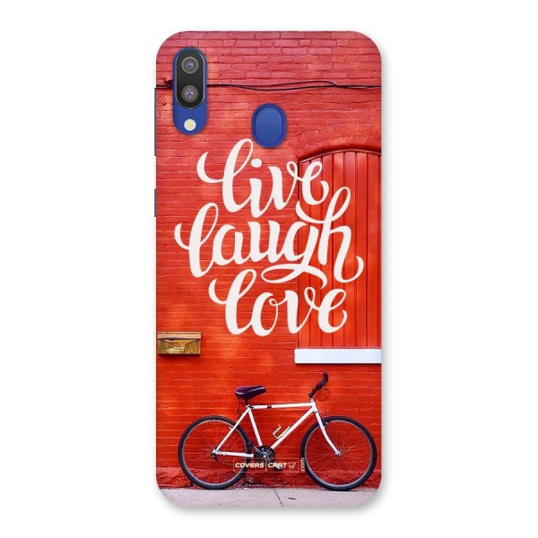 Live Laugh Love Back Case for Galaxy M20