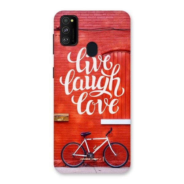 Live Laugh Love Back Case for Galaxy M21