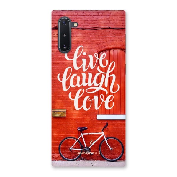 Live Laugh Love Back Case for Galaxy Note 10