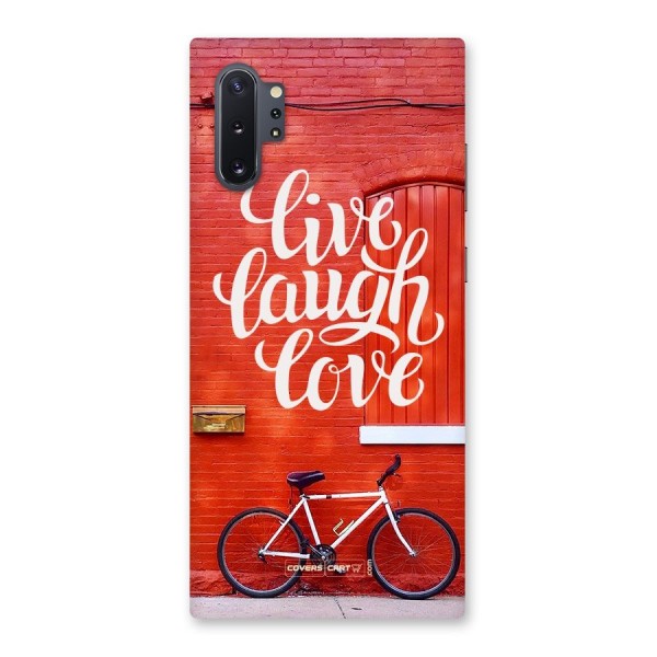 Live Laugh Love Back Case for Galaxy Note 10 Plus