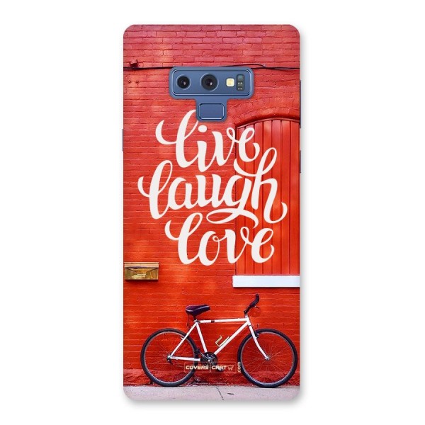 Live Laugh Love Back Case for Galaxy Note 9