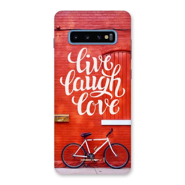 Live Laugh Love Back Case for Galaxy S10 Plus