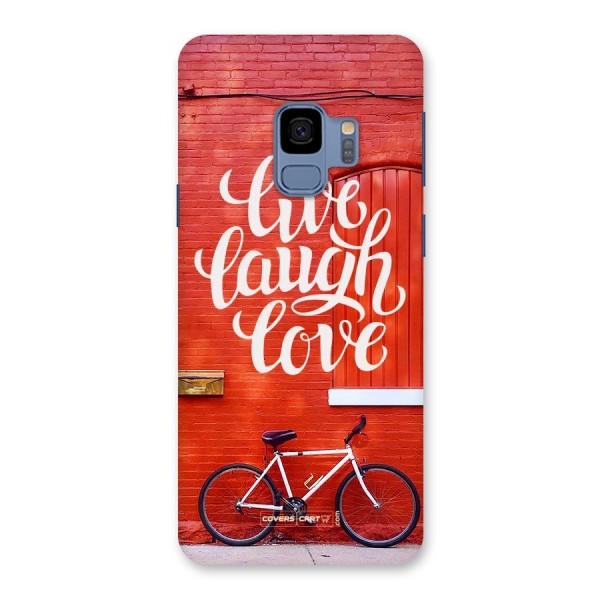 Live Laugh Love Back Case for Galaxy S9