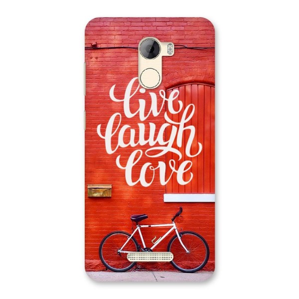 Live Laugh Love Back Case for Gionee A1 LIte