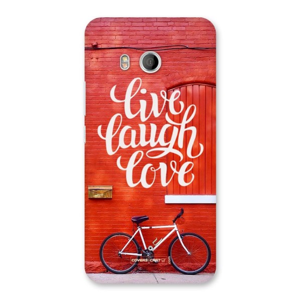 Live Laugh Love Back Case for HTC U11