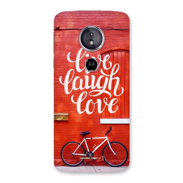 Live Laugh Love Back Case for Moto E5