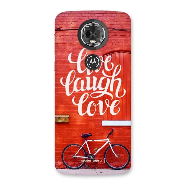 Live Laugh Love Back Case for Moto E5 Plus