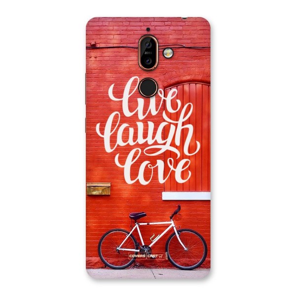 Live Laugh Love Back Case for Nokia 7 Plus