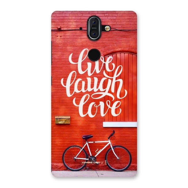 Live Laugh Love Back Case for Nokia 8 Sirocco