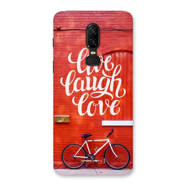 Live Laugh Love Back Case for OnePlus 6