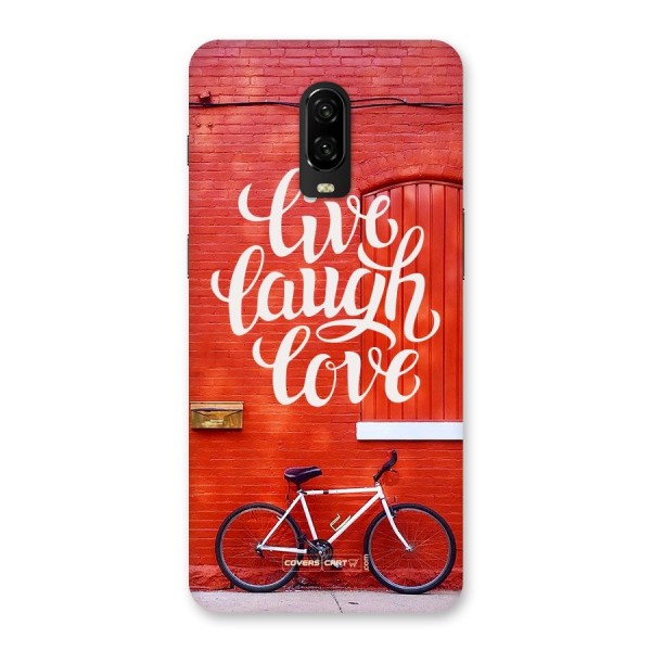 Live Laugh Love Back Case for OnePlus 6T