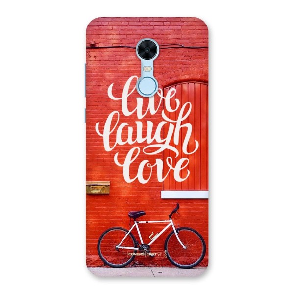 Live Laugh Love Back Case for Redmi Note 5