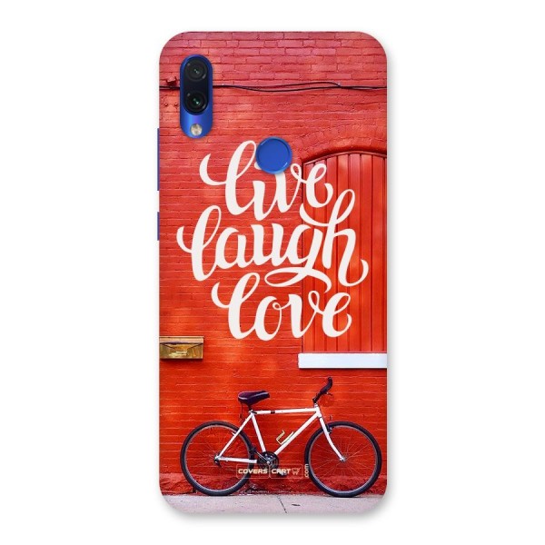 Live Laugh Love Back Case for Redmi Note 7
