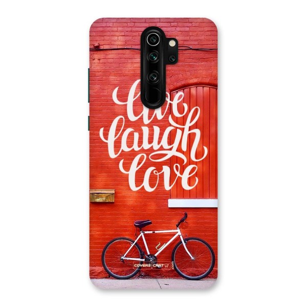 Live Laugh Love Back Case for Redmi Note 8 Pro