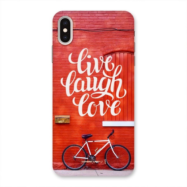 Live Laugh Love Back Case for iPhone XS Max