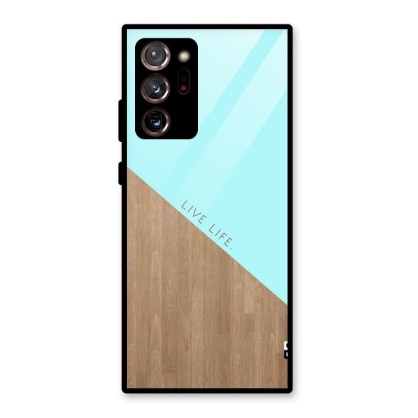 Live Life Glass Back Case for Galaxy Note 20 Ultra