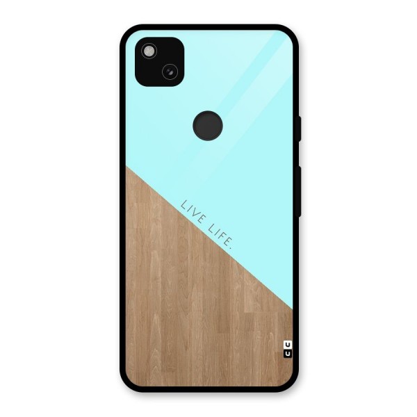 Live Life Glass Back Case for Google Pixel 4a