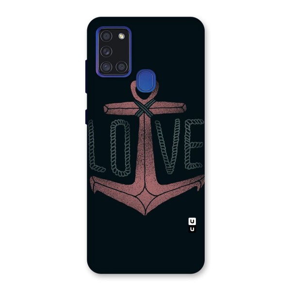 Love Anchor Form Back Case for Galaxy A21s