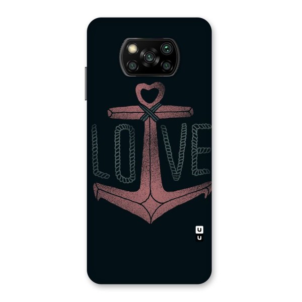 Love Anchor Form Back Case for Poco X3