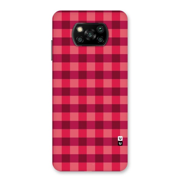 Love Checks Back Case for Poco X3