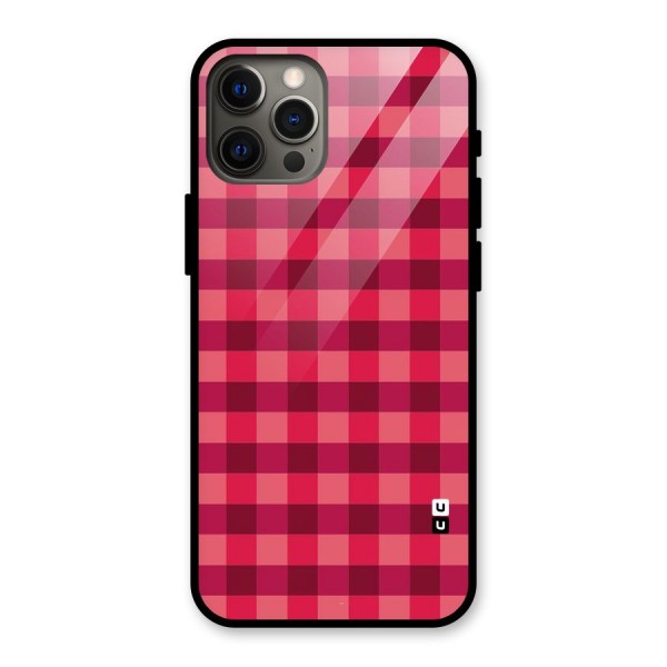 Love Checks Glass Back Case for iPhone 12 Pro Max