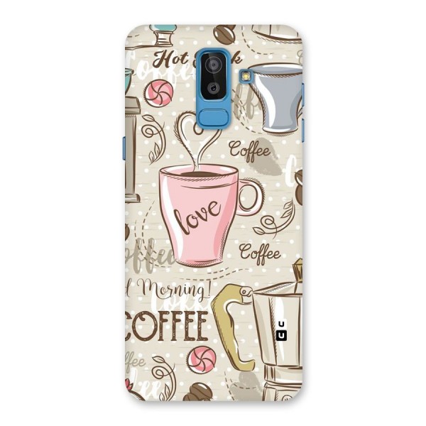 Love Coffee Design Back Case for Galaxy J8
