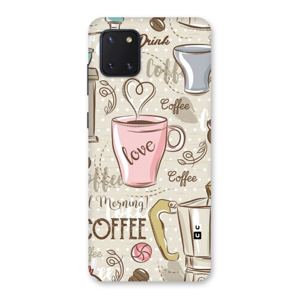 Love Coffee Design Back Case for Galaxy Note 10 Lite