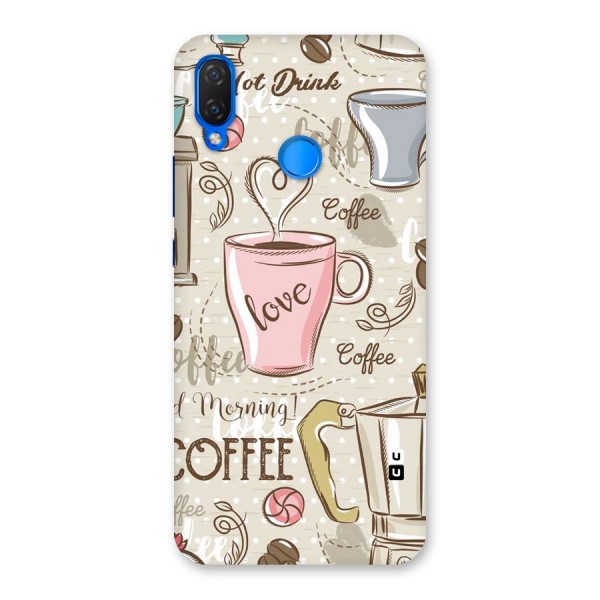Love Coffee Design Back Case for Huawei P Smart+