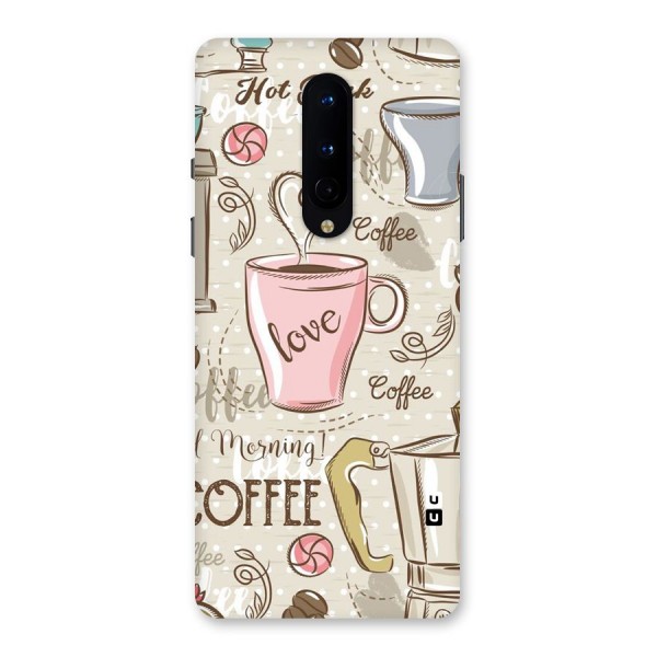 Love Coffee Design Back Case for OnePlus 8