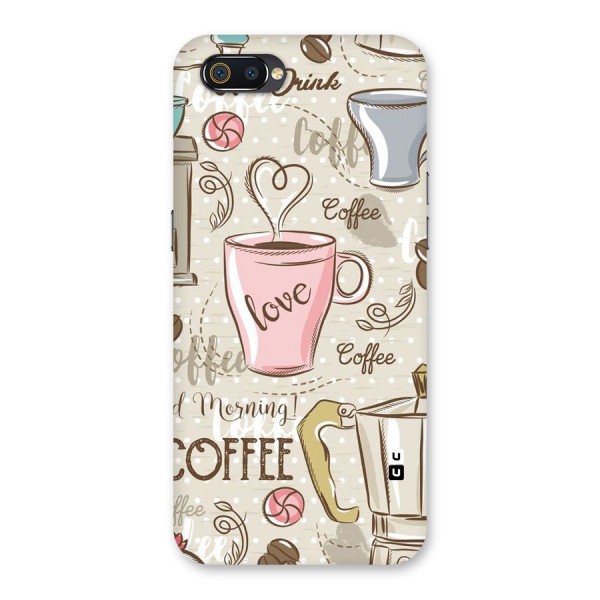 Love Coffee Design Back Case for Realme C2
