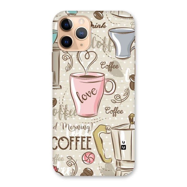 Love Coffee Design Back Case for iPhone 11 Pro