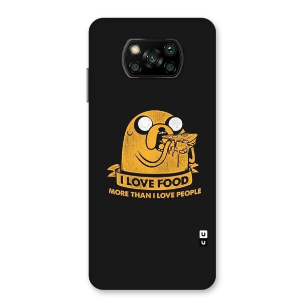 Love Food Back Case for Poco X3