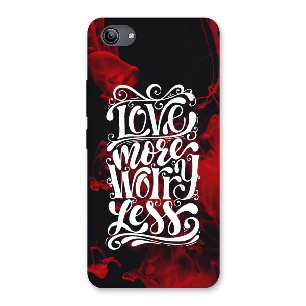Love More Worry Less Back Case for Vivo Y81i