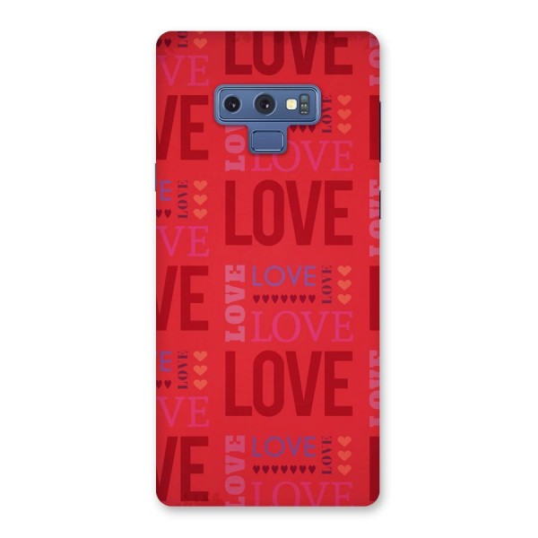 Love Pattern Back Case for Galaxy Note 9