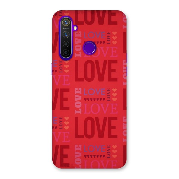 Love Pattern Back Case for Realme 5 Pro