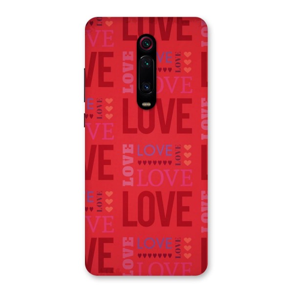 Love Pattern Back Case for Redmi K20 Pro