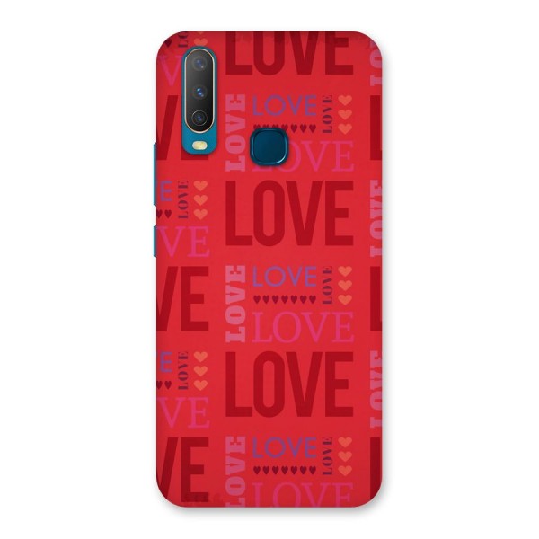 Love Pattern Back Case for Vivo Y17