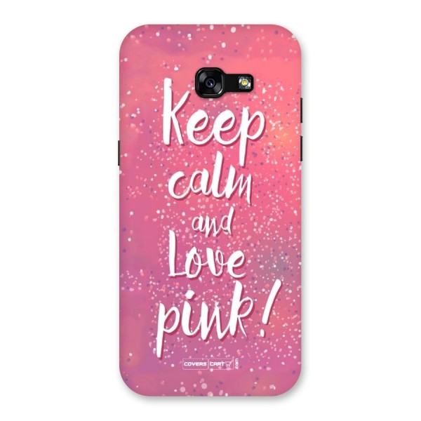 Love Pink Back Case for Galaxy A5 2017