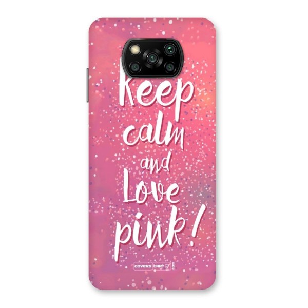 Love Pink Back Case for Poco X3